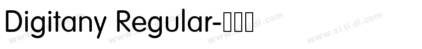 Digitany Regular字体转换